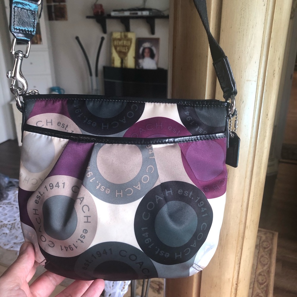 Authentic Coach Crossbody multi colored